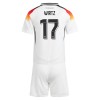 Original Trikotsatz Deutschland Wirtz 17 Heimtrikot EURO 2024 Für Kinder